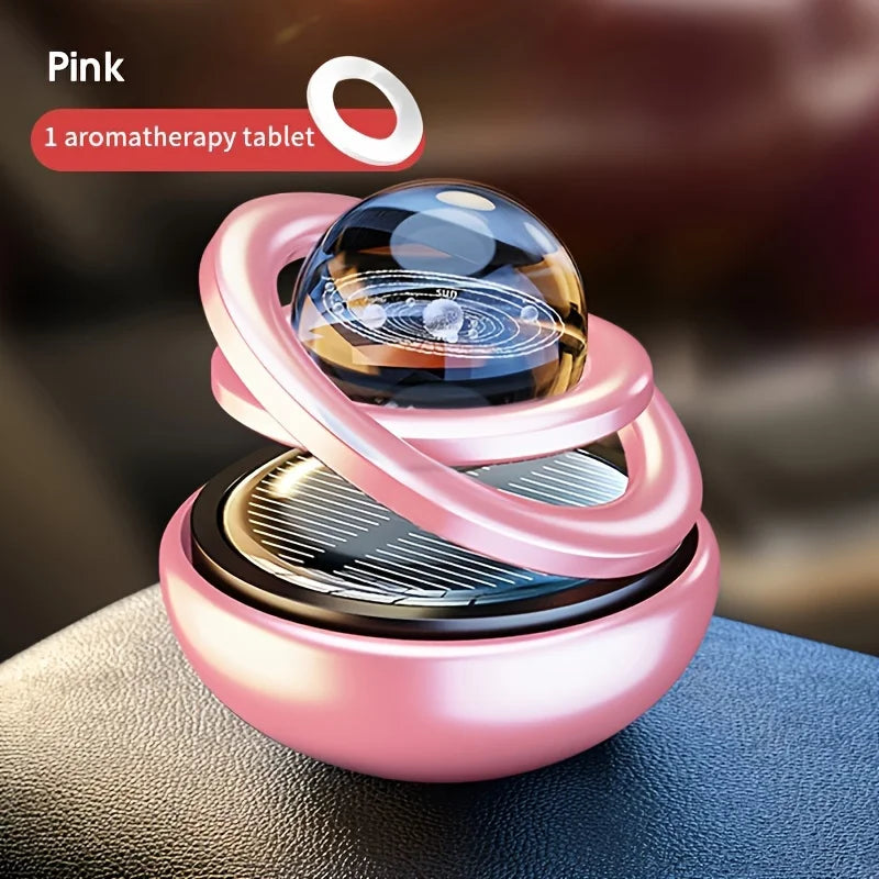 Car Air Freshener Solar Energy Air Purifier for Car Interior Autorotation Decoration Perfume Diffuser Interplanetary Suspension