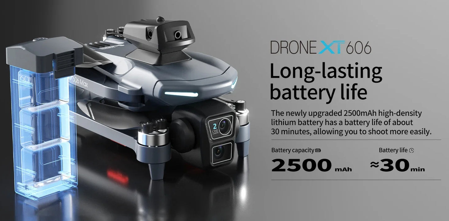 XIAOMI NEW XT606 GPS Drone 8K HD Professional dual camera 5G WIFI FPV Obstacle Avoidance Brushless RC Quadcopter Drone toy MIJIA