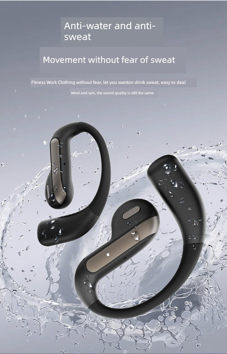 2025 New Arrival Half in-Ear Wireless Bluetooth Headset Ultra-Long Life Battery Non in-Ear Noise Reduction Sports Running for a Long Time without Pain
