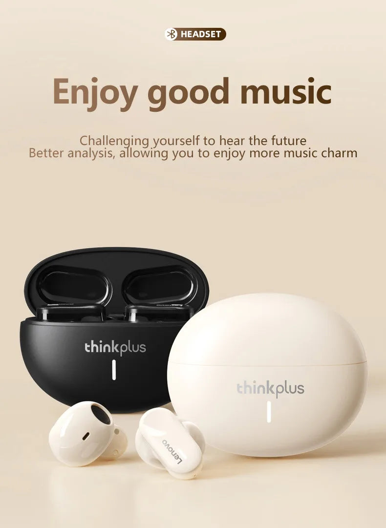 Choice Original Lenovo LP19 Sports In-Ear Headphones TWS Wireless Bluetooth V5.1 Earphones Dual HD Microphone Headset
