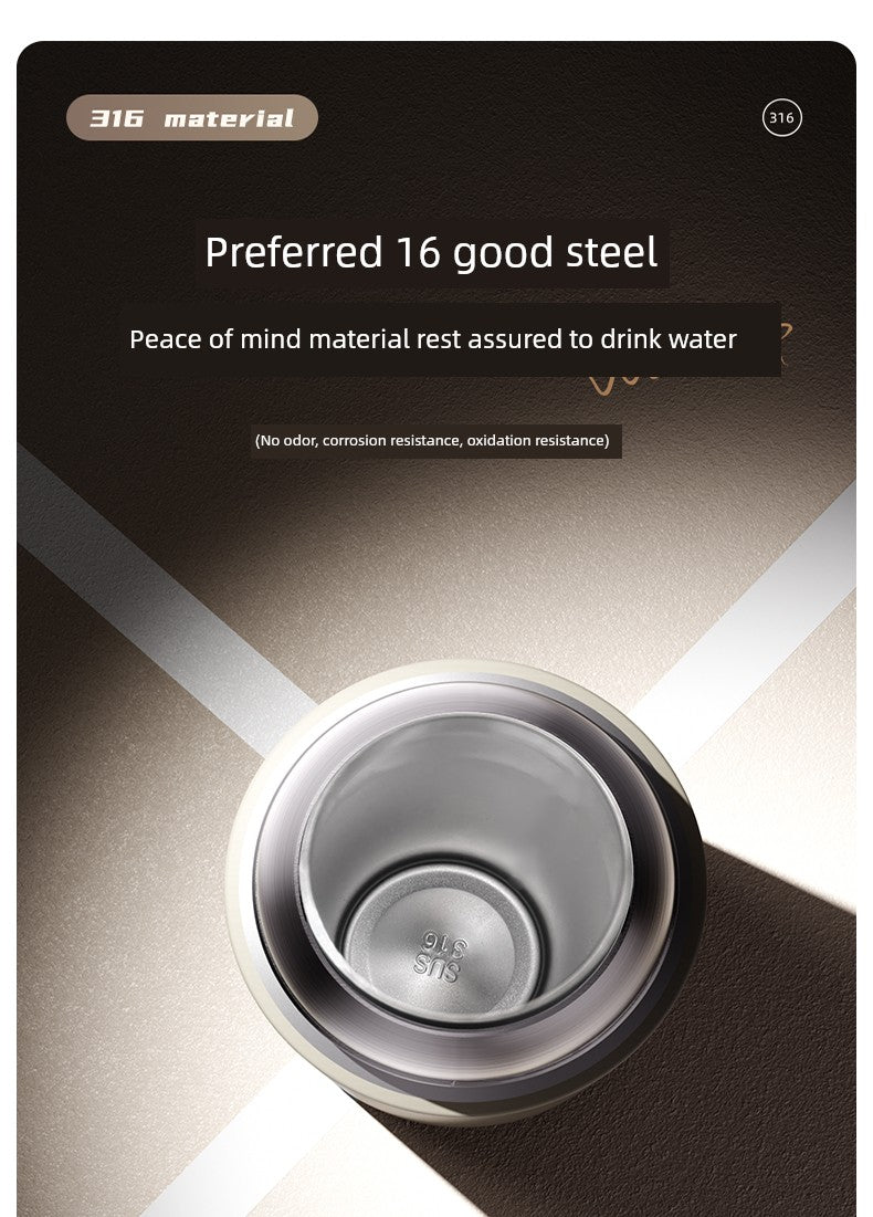 Vacuum Cup 2024 New Arrival Tea Water Separation Good-looking Tea Cup Men's Outdoor Tea Portable Quickly Open Stainless Steel Water Cup