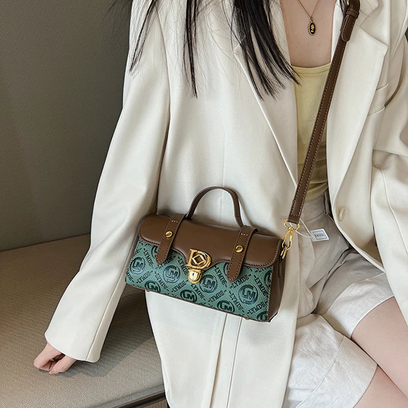 Designer Inspired Messenger Bag for Ladies, Waterproof Leather Shoulder Bag, Spacious Handbag Trendy and Functional
