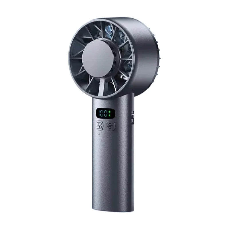 5200mAh Portable mini Fan 100 Wind Speeds Instant Cooling with Ice Mode Handheld fan USB Rechargeable electric fans Camping Fan