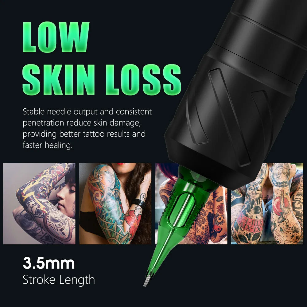 Tattoo Kit T-Rex Cordless Tattoo Machine Kit Permanent Makeup Tattoo Machine Kit Tattoo Pen Kit Beginner Tattoo Complete Kit