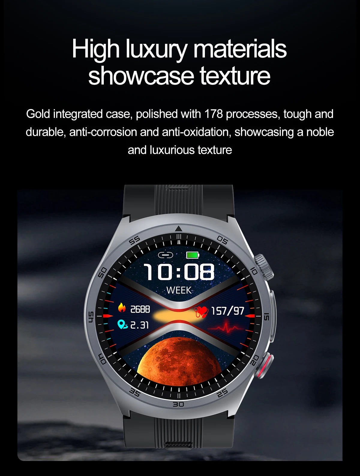 Airbag Smart Watch 2025 New Health watch men Air pump True Accurately Blood Pressure watches Uric Acid Blood Lipids