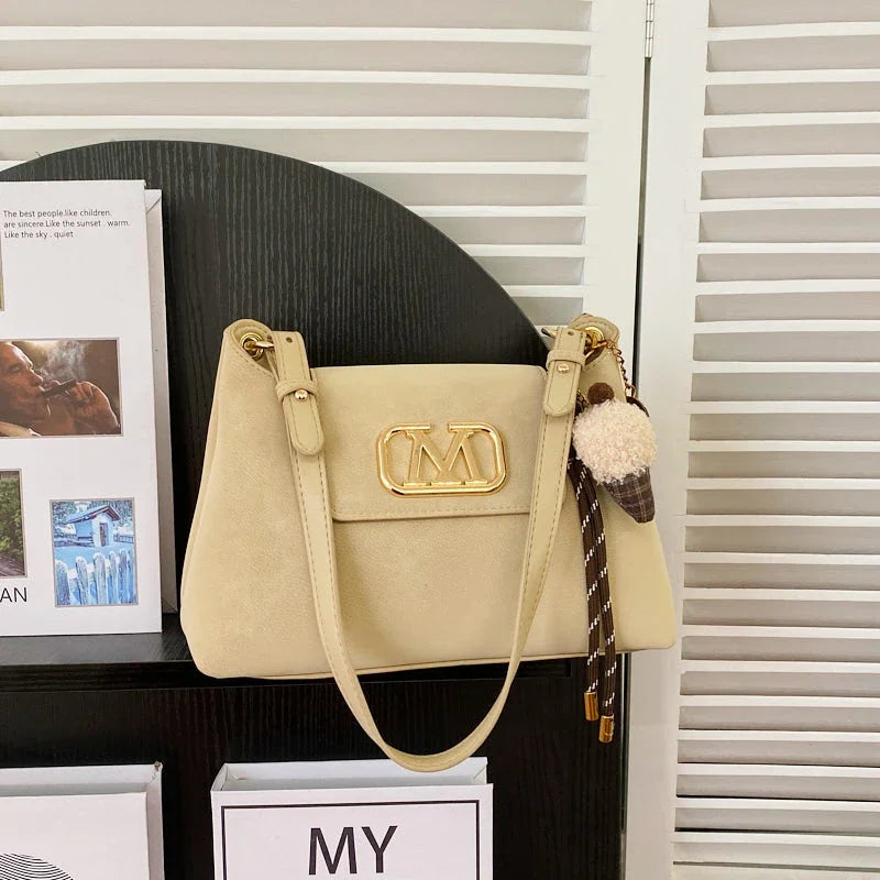 High-Quality Leather Shoulder Bag for Ladies, Women's Handbag by Famous Designer, Popular Classic Tote Elegant Style