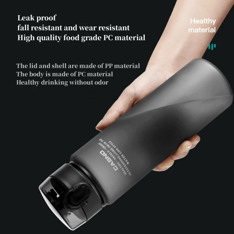 Durable water bottle with bounce cover, suitable for outdoor sports-very suitable for cycling, camping and running