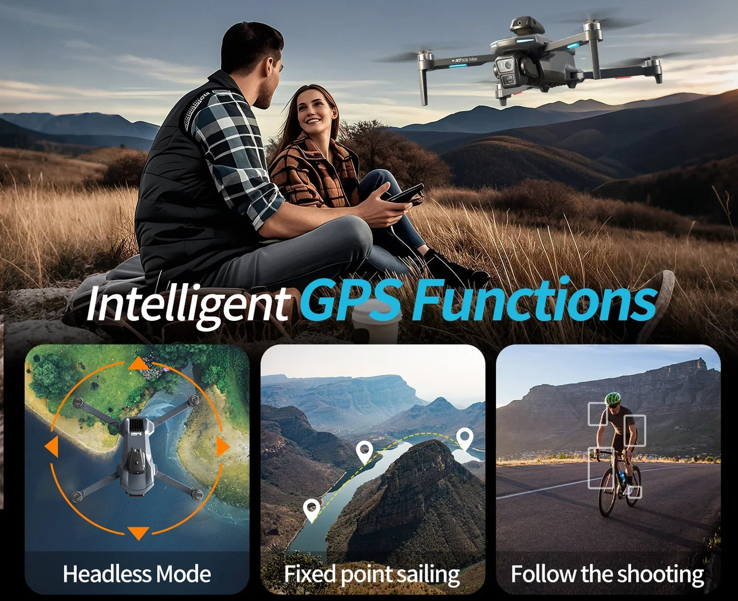 XIAOMI NEW XT606 GPS Drone 8K HD Professional dual camera 5G WIFI FPV Obstacle Avoidance Brushless RC Quadcopter Drone toy MIJIA