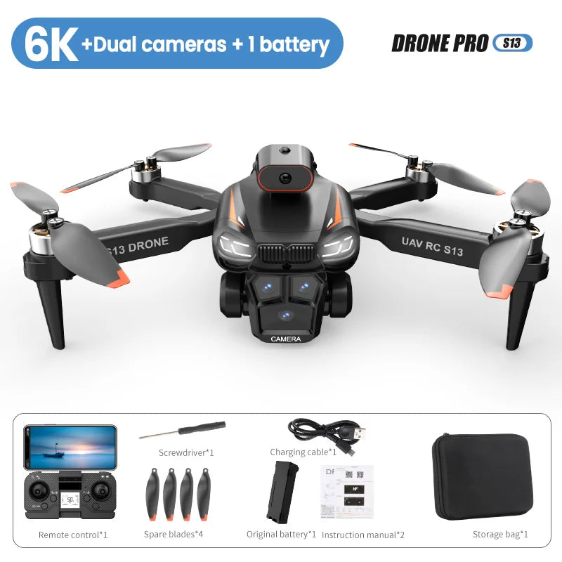 Xiaomi Mijia S13 Drone 8K Professional Dual Camera GPS FPV Brushless Motor Optical Flow Hovering Foldable Quadcopter.