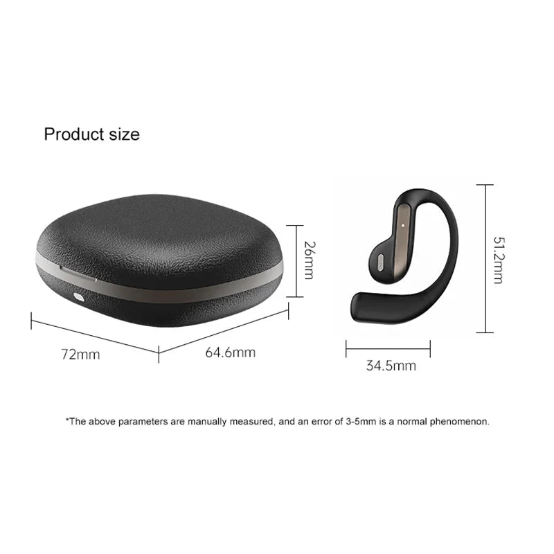 Xiaomi Smart AI Translation Headset Stereo Sound Semi-in-ear Air Conduction True Wireless Sports Long-lasting Bluetooth Headset