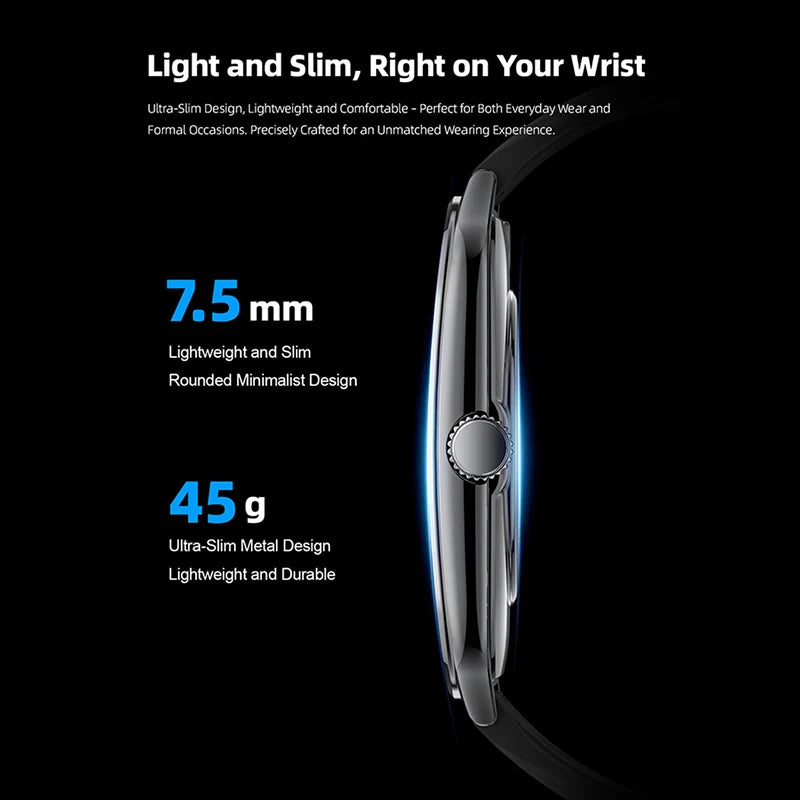 Xiaomi New Ultra Thin Smart Watch Men 1.96" AMOLED 360*360 HD Pixel Display always Show Time Call Reminder Smartwatch Ladies