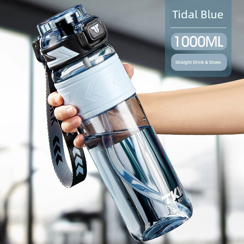 Sports Water Cup for Boys and Girls, Large Capacity, Summer Simple Design for Students, High Temperature Resistant Tritan Water Kettle