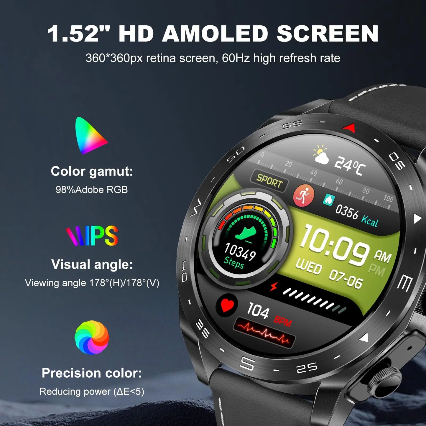 2024 TWS 2-in-1 Bluetooth Earphones Smart Watch Bluetooth Call GPS Motion Trajectory HIFI 9D Sound Quality Smartwatch
