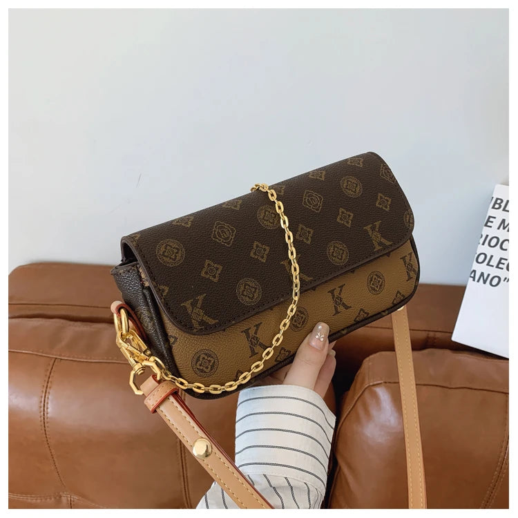 Classic Elegant Ladies Shoulder Bag Luxury Leather Handbag Designer Crossbody Purse Women's Tote Fashion Stylish Gift
