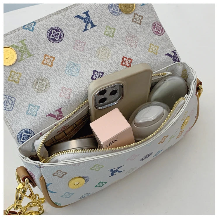 Classic Elegant Ladies Shoulder Bag Luxury Leather Handbag Designer Crossbody Purse Women's Tote Fashion Stylish Gift