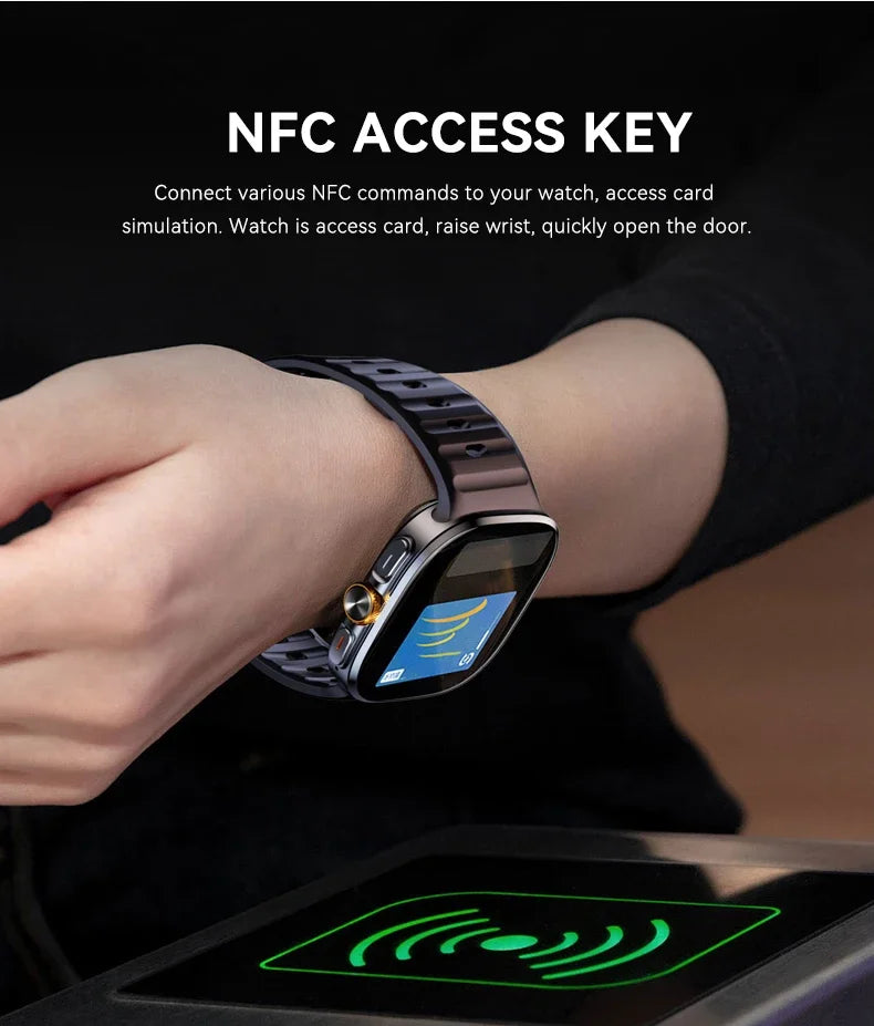 2025 M99 5G Smart Watch: Android 10.0, 9MP Rotary Camera, 256GB Storage, GPS/NFC, 1.95" AMOLED Screen