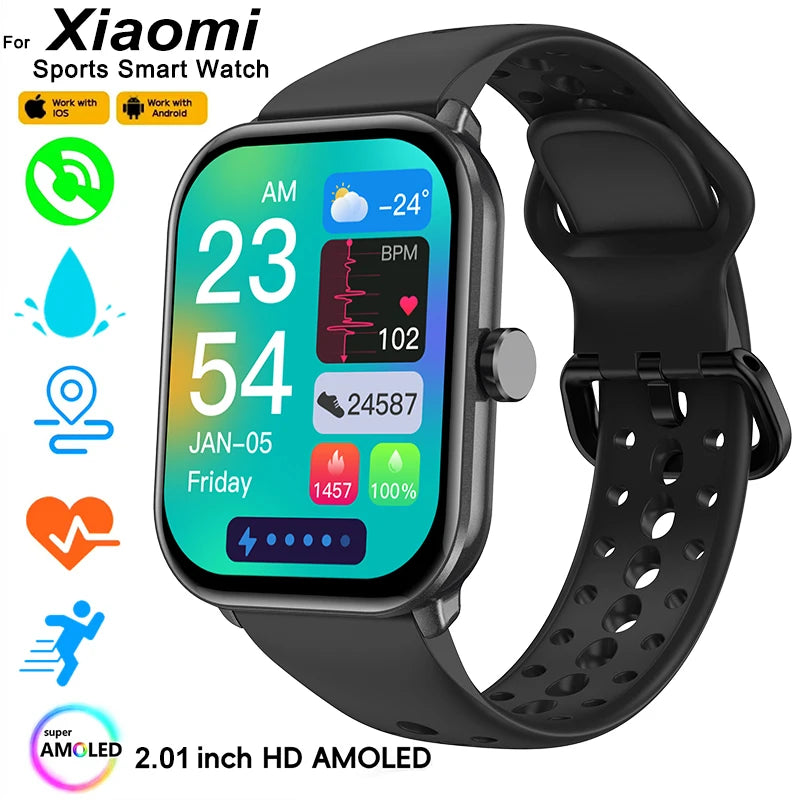 For Xiaomi Watch 5 Wrist Band Global Version Men Women HD AMOLED Screen Heart Rate Bluetooth Call GPS Track Waterproof Sports Smart Watch