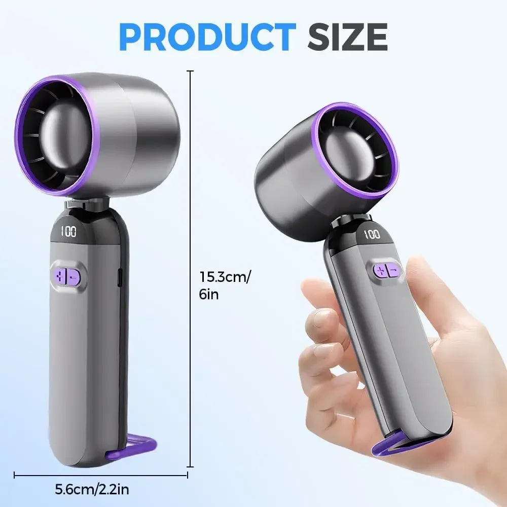 Portable Fan Handheld Fans with Speed Summer Mini Portable Hand Fans Women Men Personal Fan for Travel Vacation Camping Etc.