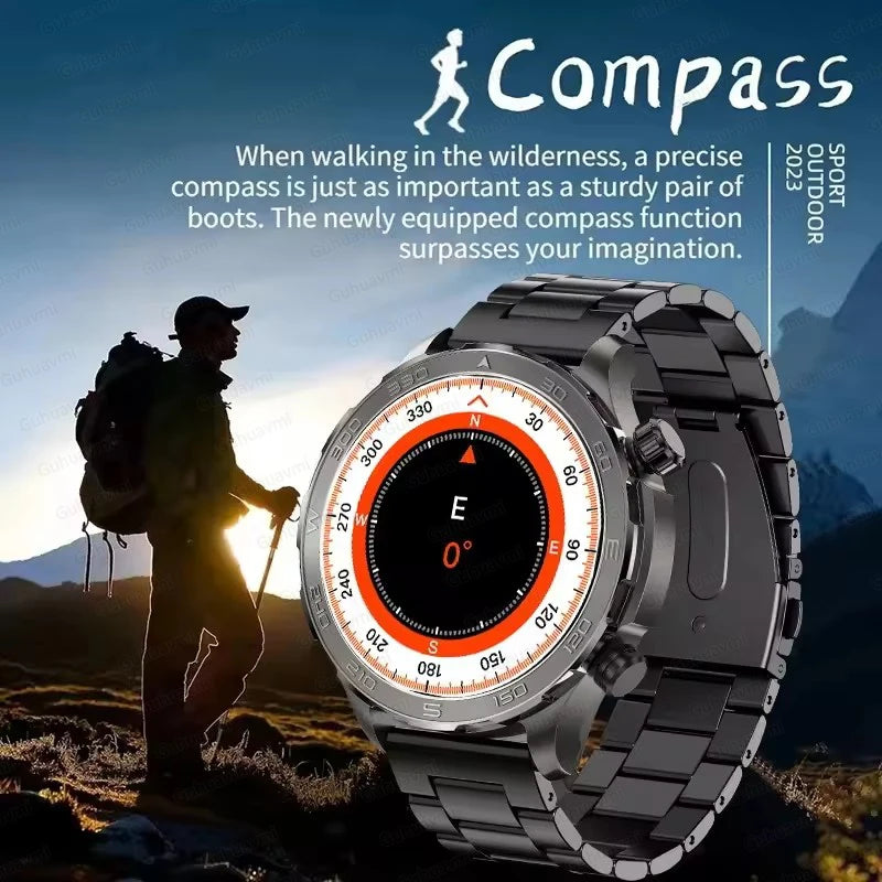 2025 New For Huawei IP68 Waterproof GPS Sports Smart Watch Men AMOLED HD Screen Heart Rate NFC Bluetooth Call Smart Watch Woman