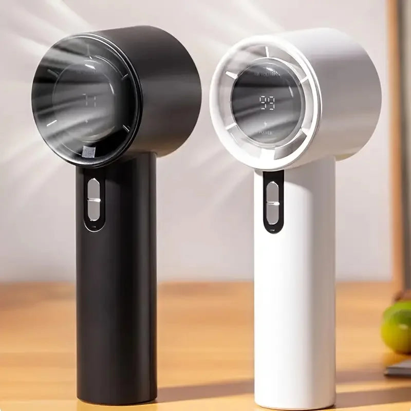 Handheld Fan Mini Cooling fan Rechargeable 100-level High Speed Turbo Fan Outdoor Camping Travel Portable Hand Electric fan
