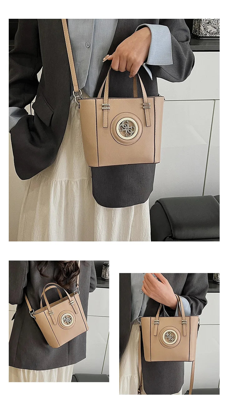2025 Summer Women's Printed Letter Tote Bag, Large Capacity Shoulder & Crossbody Purse, Trendy Handheld Design for Everyday Use