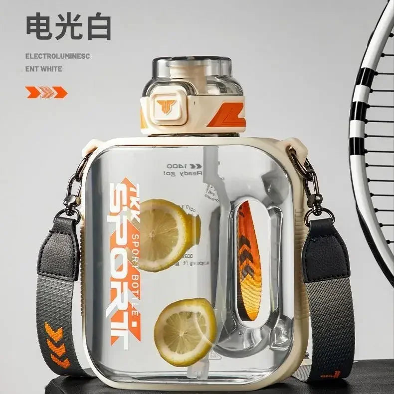 Big Capacity Sports Bottle New Tritan Water Kettle Drink Bottles Outdoor Fitness Space Cup GYM Kettle BPA FREE 1L/1.6L/2L