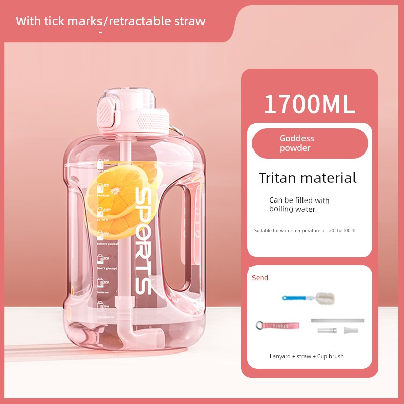 Tritan 5Liter T Barrels Large Large-Capacity Water Cup Sports Water Kettle Outdoor Portable High Temperature Resistant Tea Cup for Boys