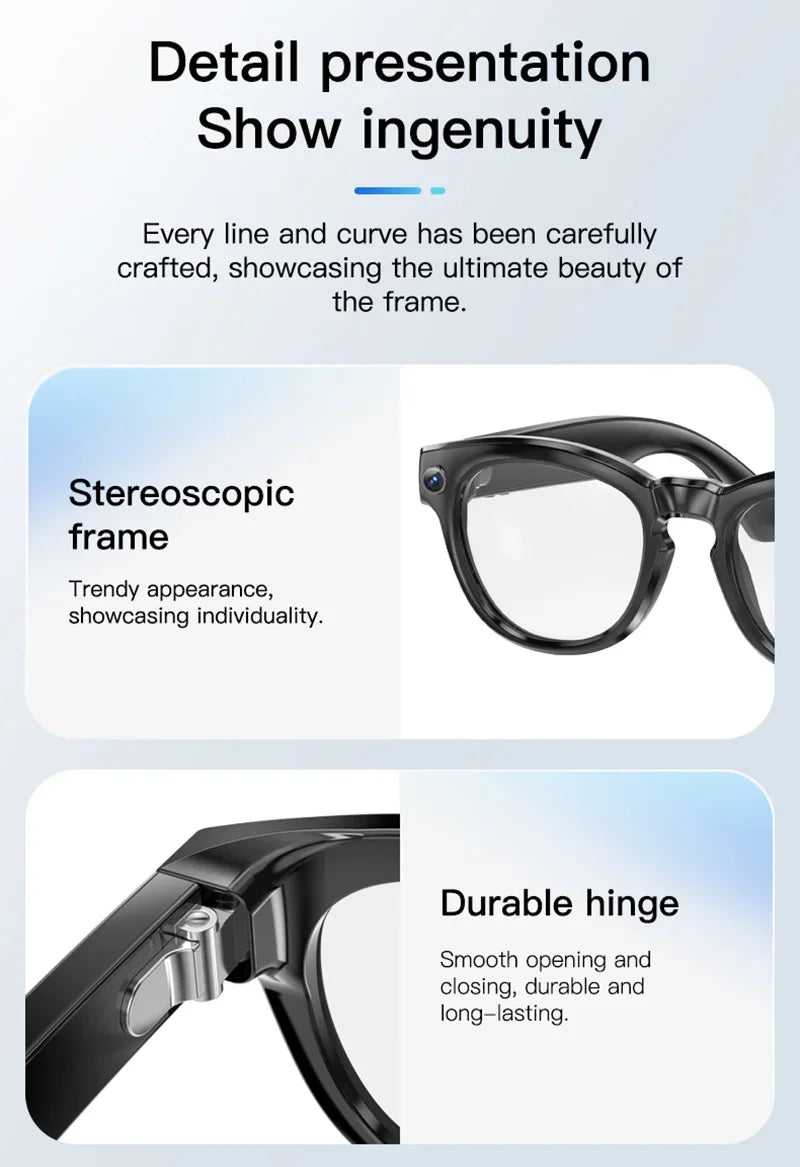 Xiaomi GS380 Smart Glasses With Camera 200W Pixels Auto Colour Change Lens Bluetooth Glasses Listen to music Shooting Sunglasses