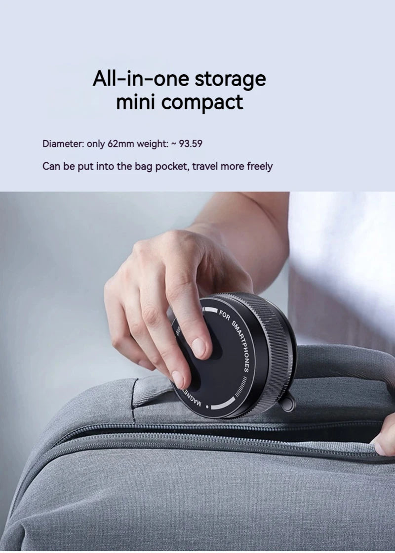 Vacuum Magnetic Car Phone Holder Foldable Suction Cup