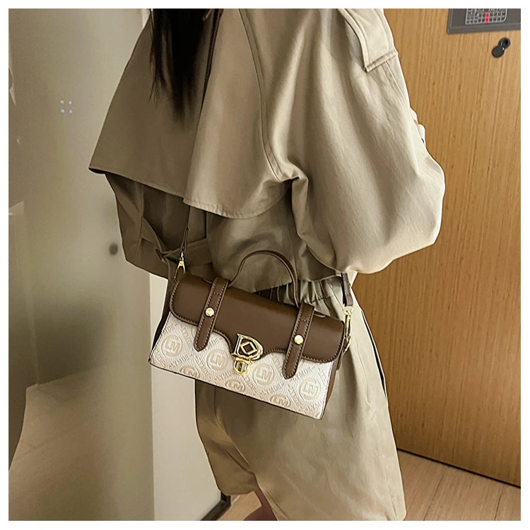 Designer Inspired Messenger Bag for Ladies, Waterproof Leather Shoulder Bag, Spacious Handbag Trendy and Functional