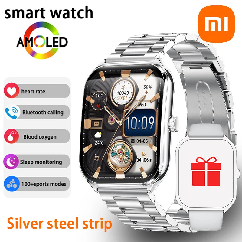 Xiaomi New Ultra Thin Smart Watch Men 1.96" AMOLED 360*360 HD Pixel Display always Show Time Call Reminder Smartwatch Ladies