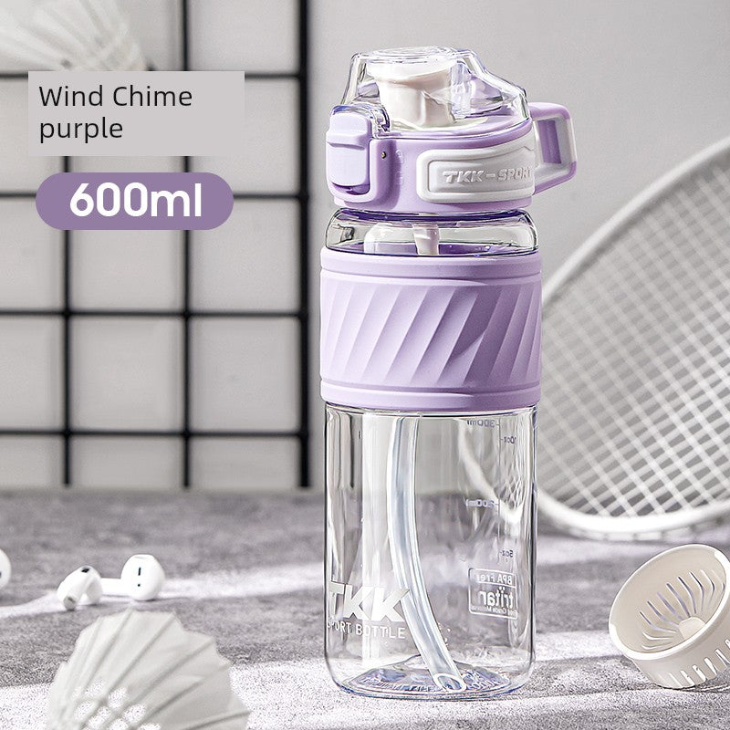 Sports Water Cup for Boys and Girls, Large Capacity, Summer Simple Design for Students, High Temperature Resistant Tritan Water Kettle