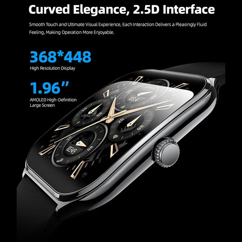 Xiaomi New Ultra Thin Smart Watch Men 1.96" AMOLED 360*360 HD Pixel Display always Show Time Call Reminder Smartwatch Ladies