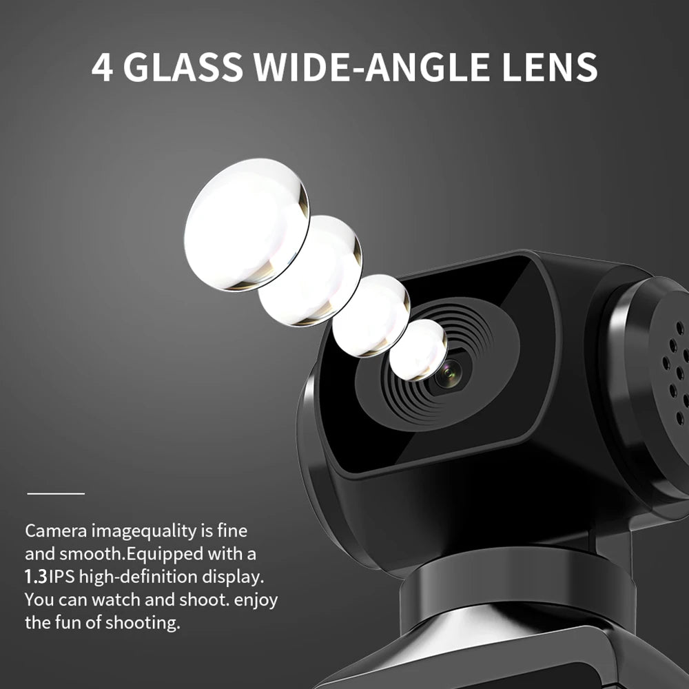 4K Pocket Camera 1080P WiFi Full HD Pocket Camera 270 Rotatable Mini Outdoor Sport DV With Waterproof Case Video Camcorders Gift