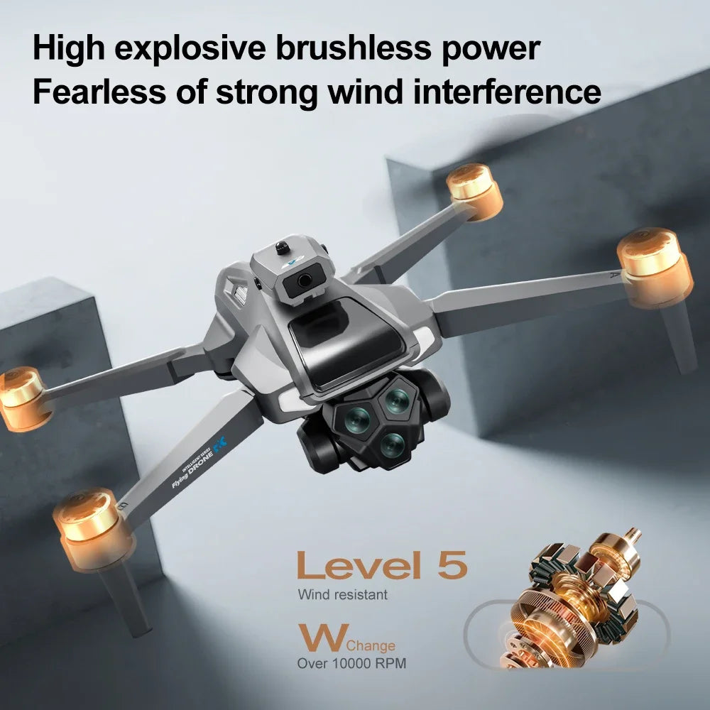 2025 New M66 Drone 4K HD Aerial Photography Camera Drone with Screen Omnidirectional Obstacle Avoidance Drone RC
