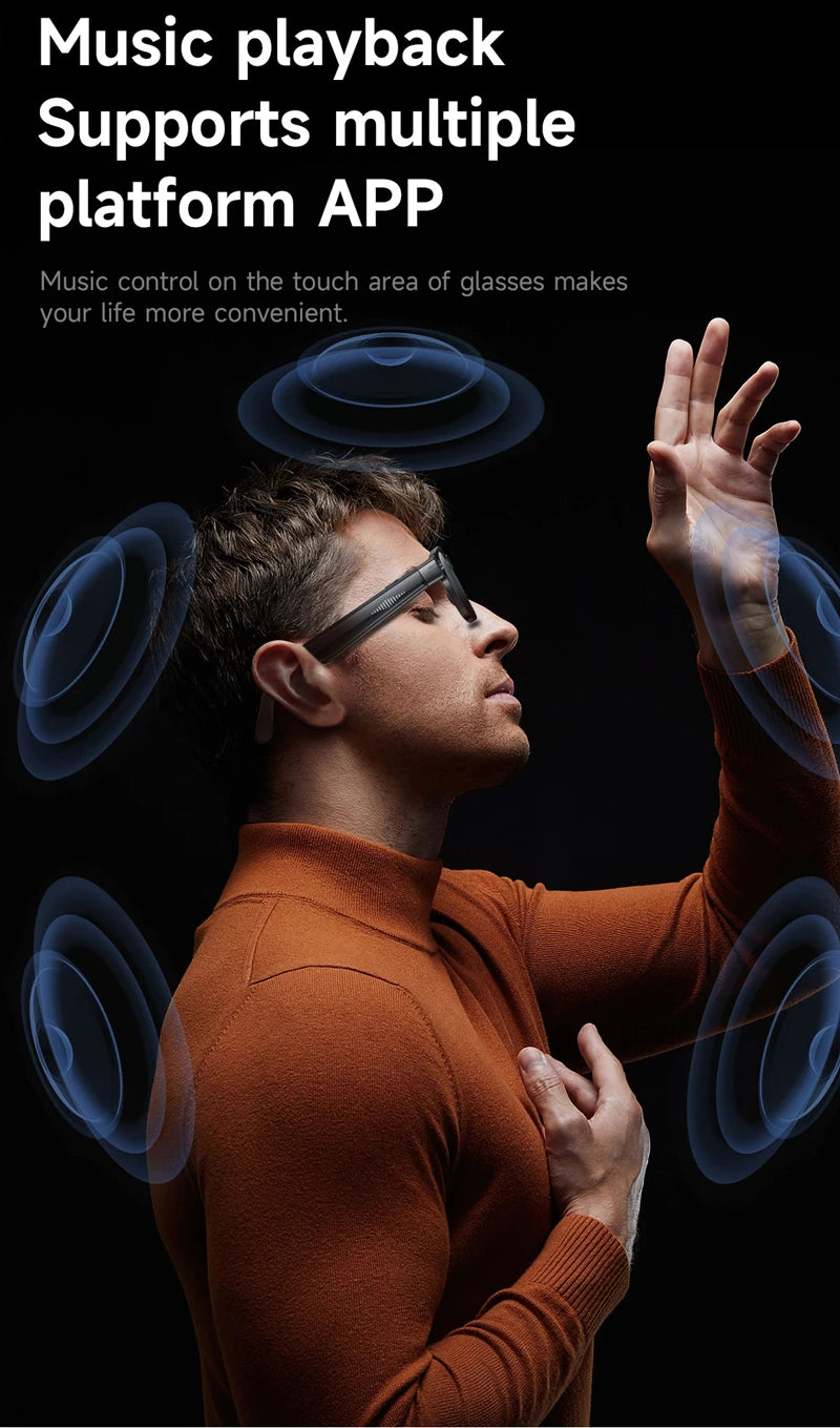 Xiaomi AI Smart Glasses 8-megapixel Camera Mini Camera Bluetooth Call Sunglasses Shooting Audio Listening Music Camera Glasses
