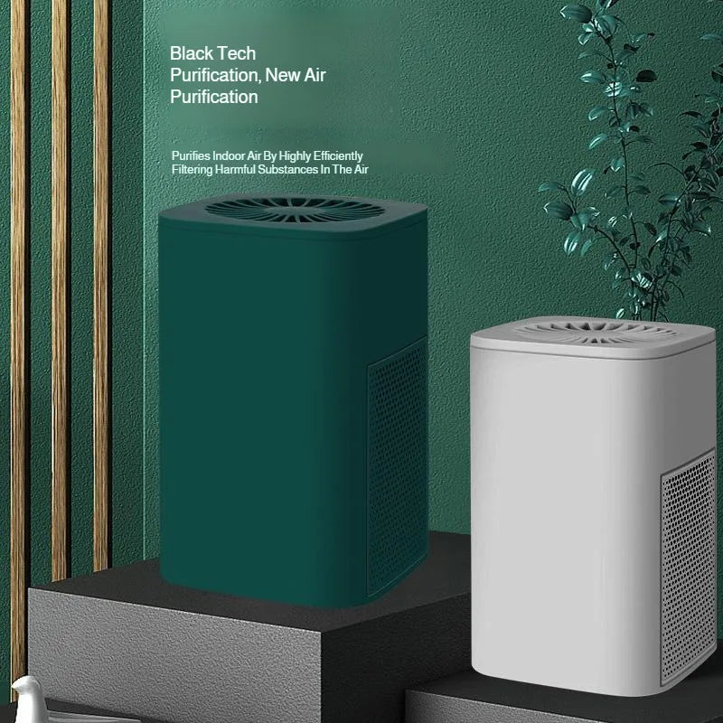 Air Purifier Smoke Odor Negative Ion Generator Household HEPA Air Purifier Efficient Purifying Air Formaldehyde for Car and Room