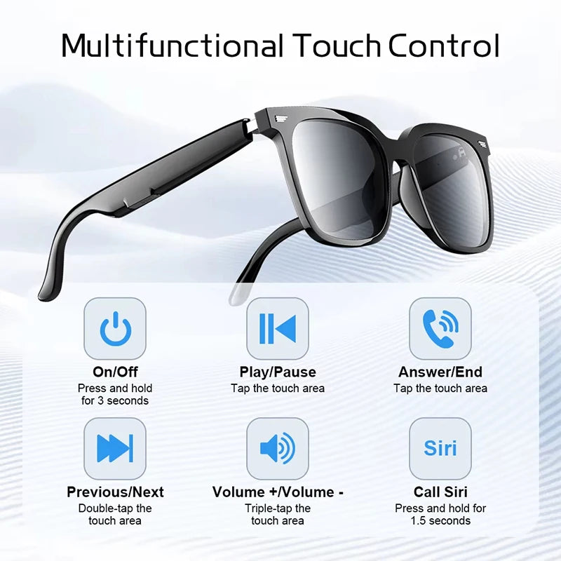 Xiaomi Multifunctional Wireless Smart Glasses Call Video Music Player Headset Driving Glasses Sport Sunglasses For Men Women