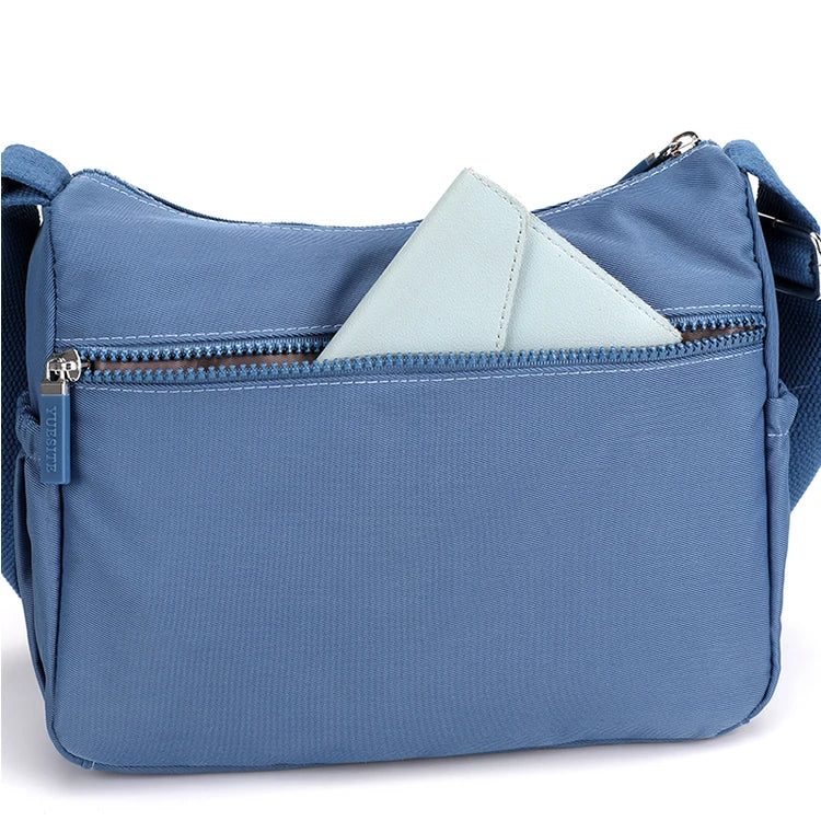 Ladies' Shoulder Bag - Adjustable Shoulder Strap, Zipper Closure