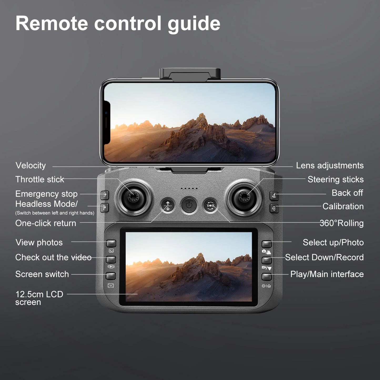 2025 S156 Mini Drone 8K HD Aerial Photography Dual-Camera Dron With Screen Omnidirectional Brushless Motor Drone RC