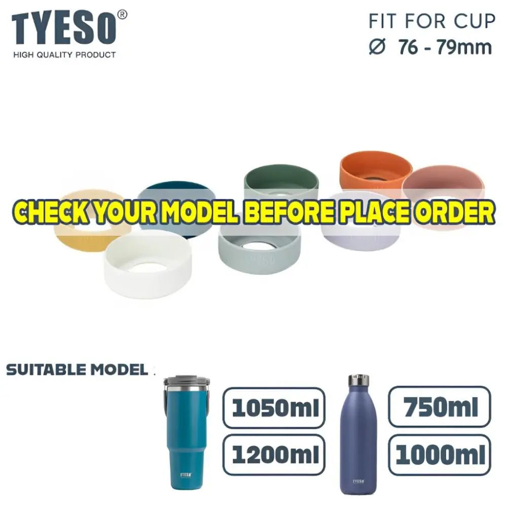 Coaster Bottom Cover for Tyeso Water Bottle 1050ml 1200ml TS-8829 TS-8830 Anti Slip Bottom Sleeve Cover for Tyeso Mug Accessory