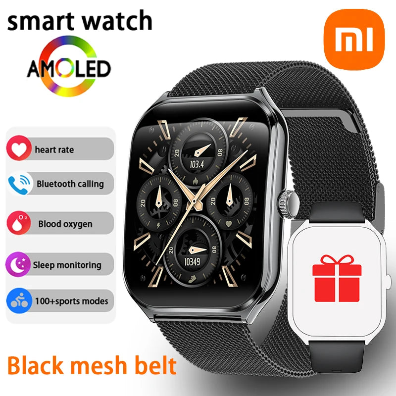 Xiaomi New Ultra Thin Smart Watch Men 1.96" AMOLED 360*360 HD Pixel Display always Show Time Call Reminder Smartwatch Ladies