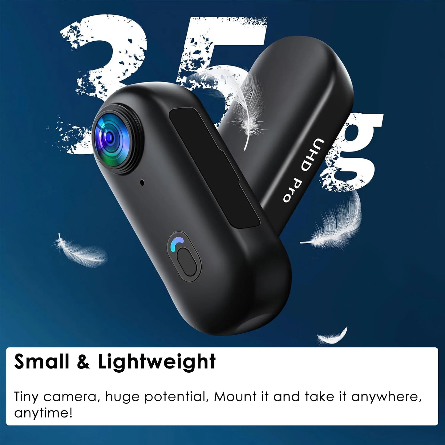 4K Thumb Action Camera Pocket POV Cam Portable Body Recording Wearable Camera WiFi Waterproof Mini Camera