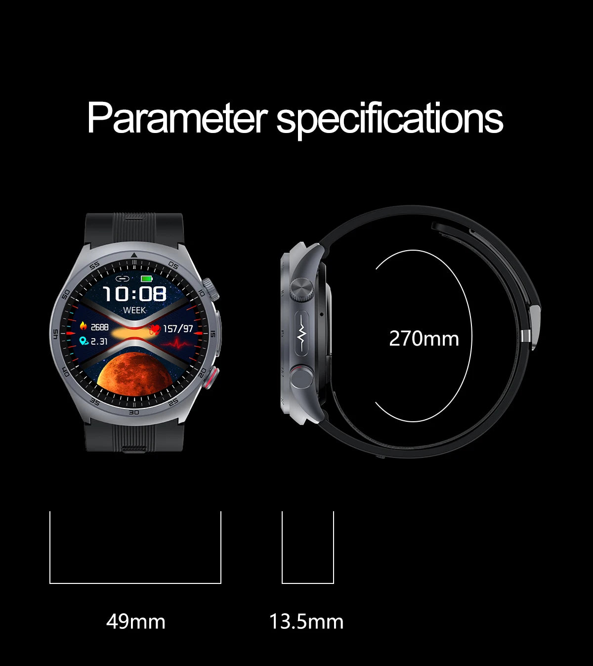 Airbag Smart Watch 2025 New Health watch men Air pump True Accurately Blood Pressure watches Uric Acid Blood Lipids