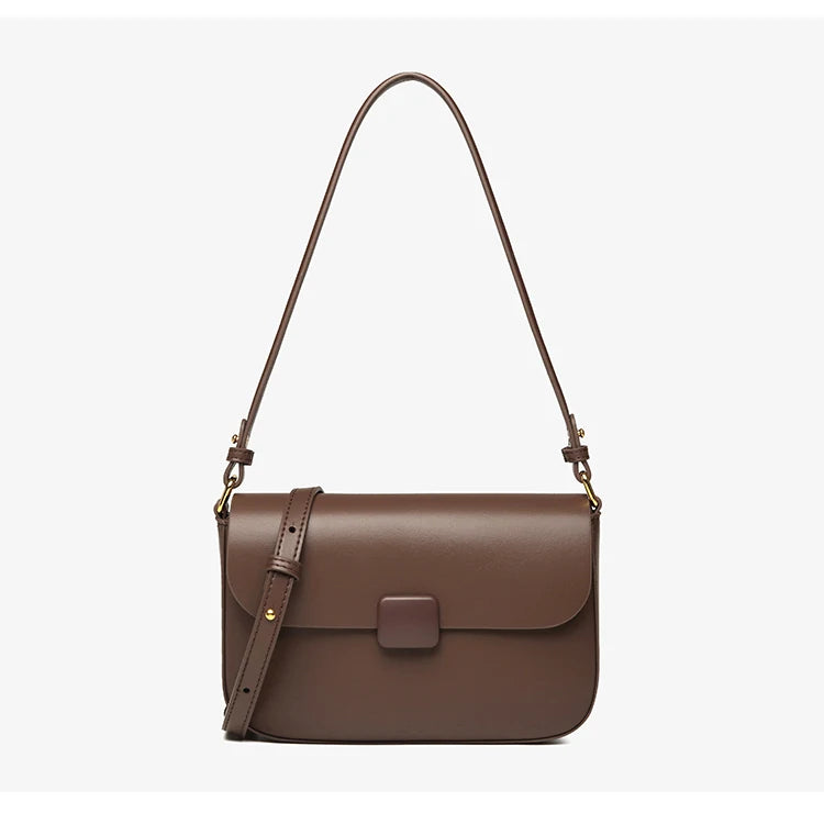 Luxury handbags female crossbody bags Tofu small square shoulder bag, Women bags new fashion 2025 genuine cowhide leather satchel