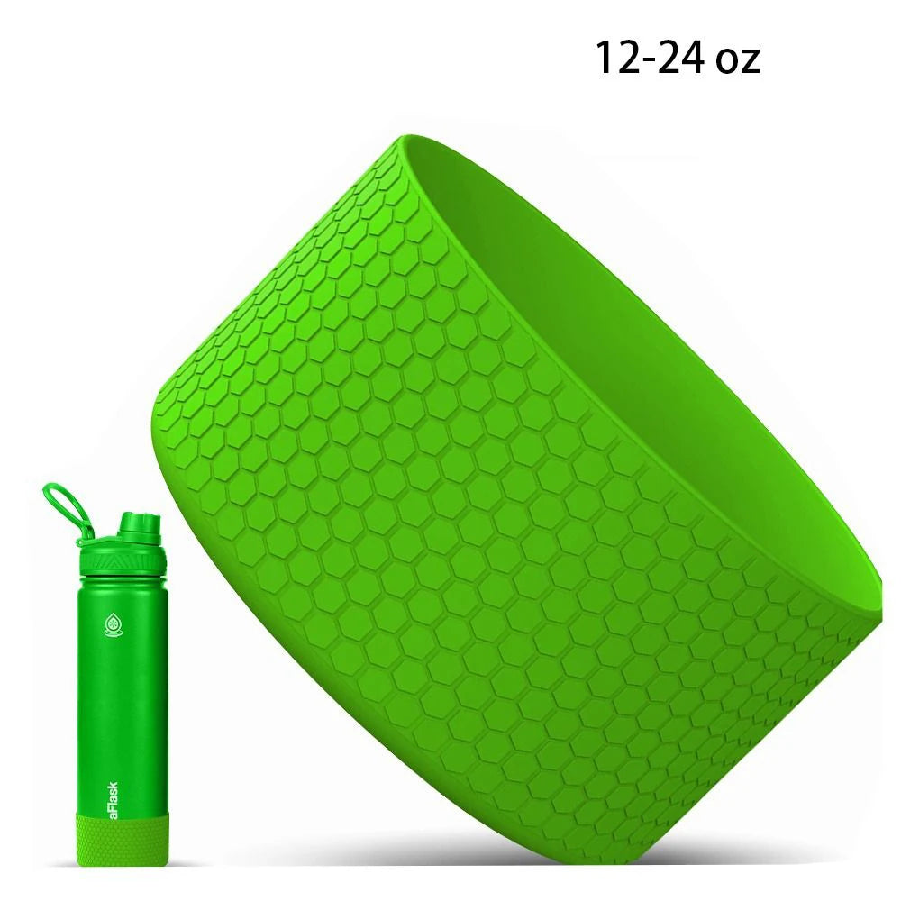 For Aquaflash HydroFlask And More 12-40 oz Anti-Slip Bottle Bottom Sleeve Cover Hexagon Texture Water Bottle Pad Protective Case