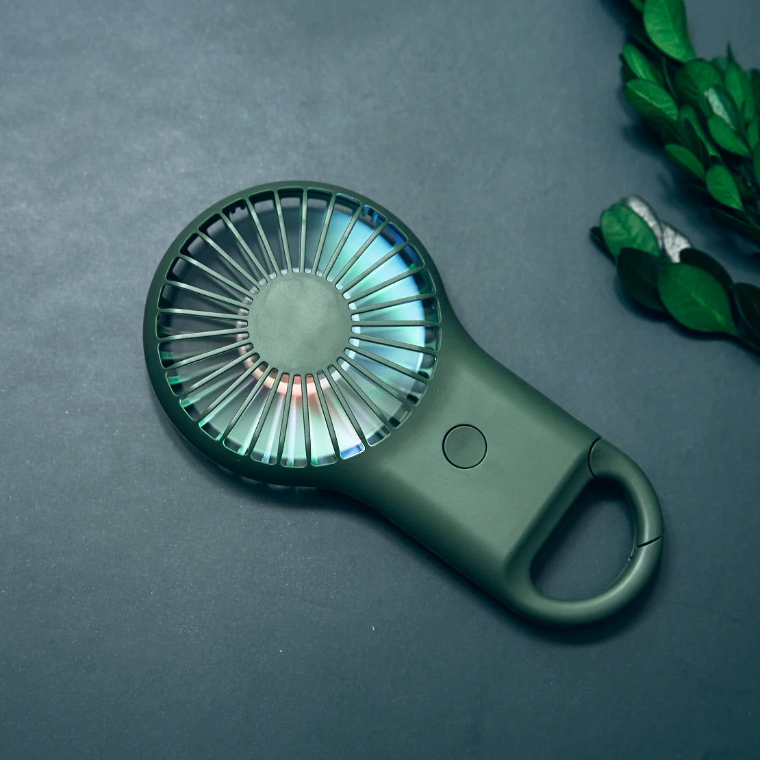 New handheld mini fan, silent high wind USB charging, outdoor hiking, creative gift for graduation season
