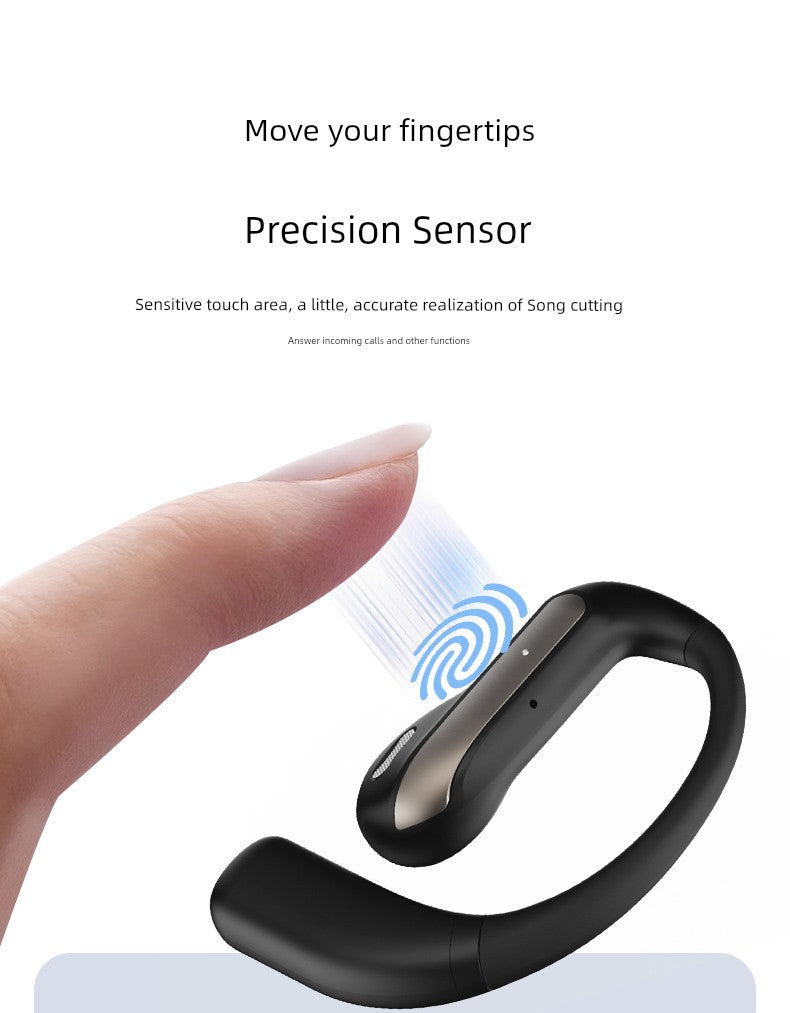 2025 New Arrival Half in-Ear Wireless Bluetooth Headset Ultra-Long Life Battery Non in-Ear Noise Reduction Sports Running for a Long Time without Pain