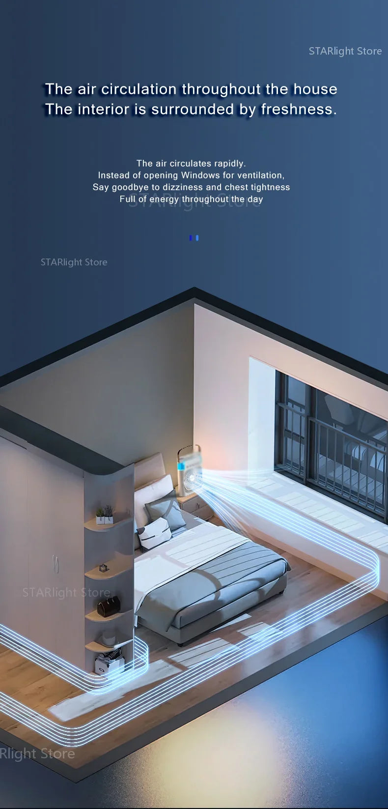 Xiaomi MIJIA 3-in-1 Portable Air Conditioners Fan With LED Night Light Household Mini Air Cooler For Office Home Adjustable Fan