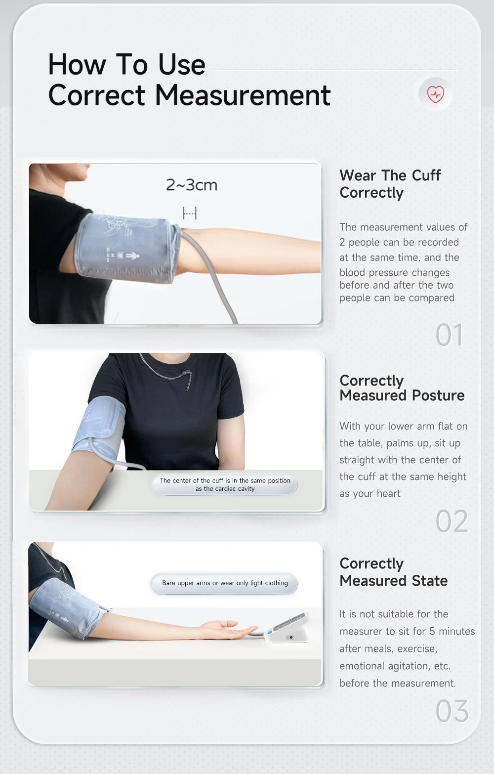 Yongrow Portable Digital Upper Arm Blood Pressure Monitor Measurement Tool Tonometer Sphygmomanometer